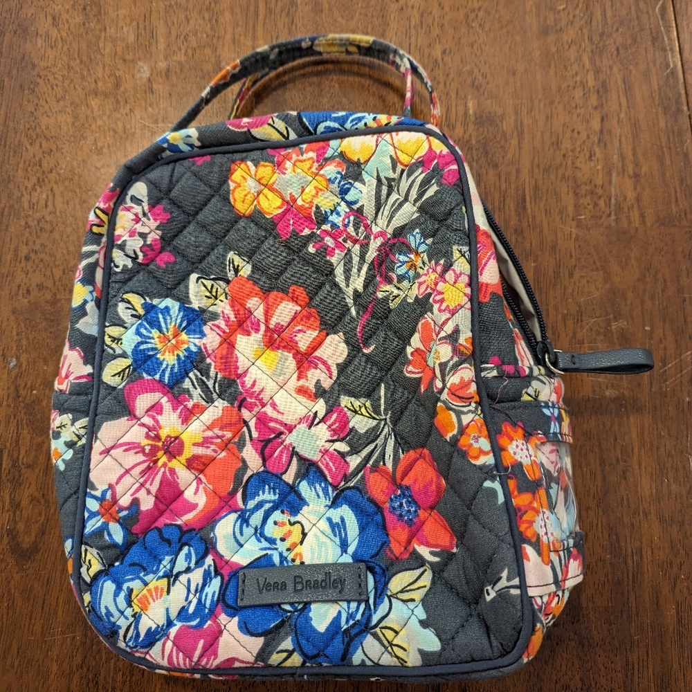 Vera Bradley floral bunch lunch cotton insulated bag